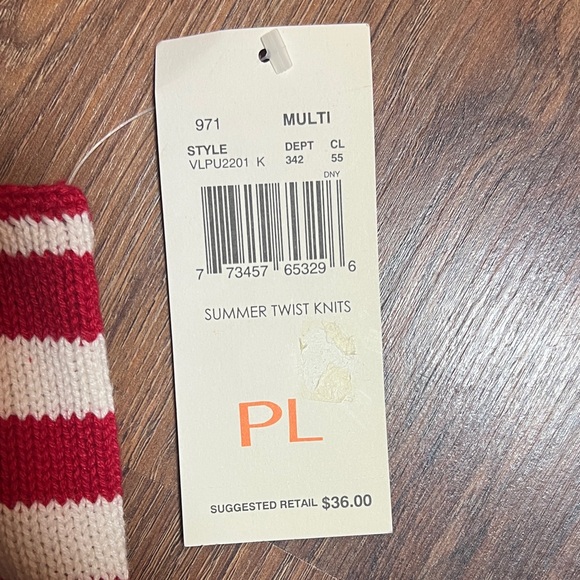 Vintage Liz Claiborne Red and White Striped Sweater - Picture 4 of 9